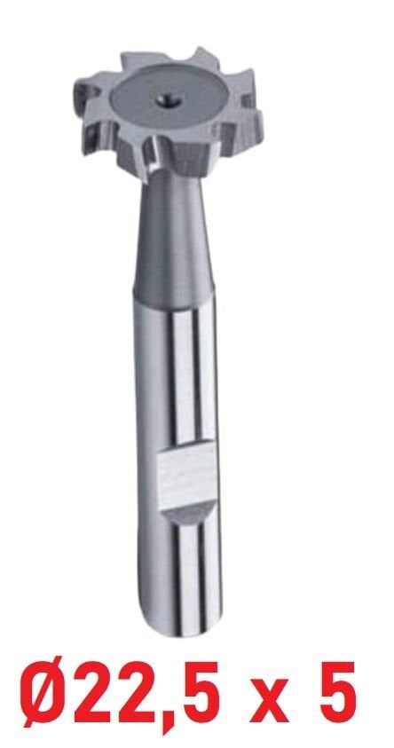 Ø22,5 x 5 mm T - Yarık Freze Çapraz Dişli