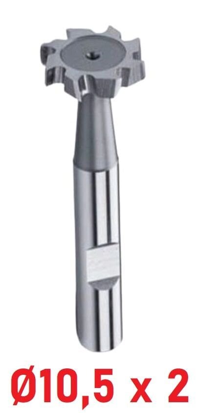 Ø10,5 x 2 mm T - Yarık Freze Çapraz Dişli