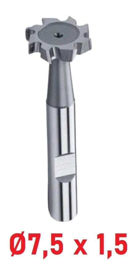 Ø7,5 x 1,5 mm T - Yarık Freze Düz Dişli