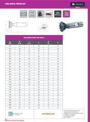 25 x 60 Derece Kırlangıç Freze DIN 1833 A