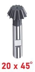 20 x 45 Derece Kırlangıç Freze DIN 1833 B