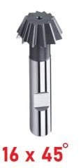 16 x 45 Derece Kırlangıç Freze DIN 1833 B