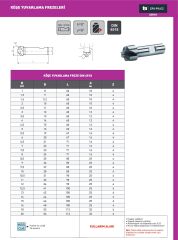 R16 Köşe Yuvarlama Freze DIN6518