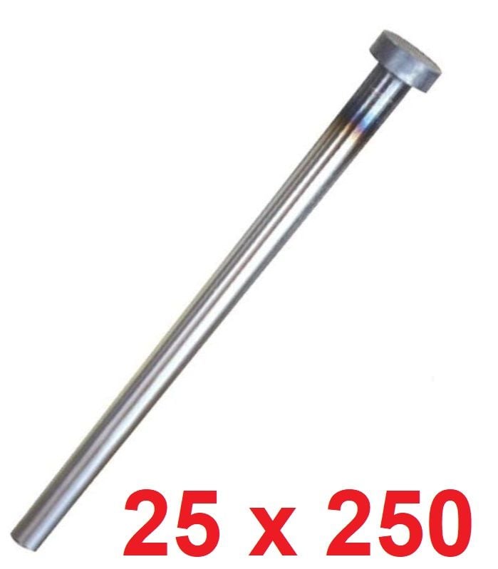 Ø25 x 250 mm Silindir Başlı İtici Pim