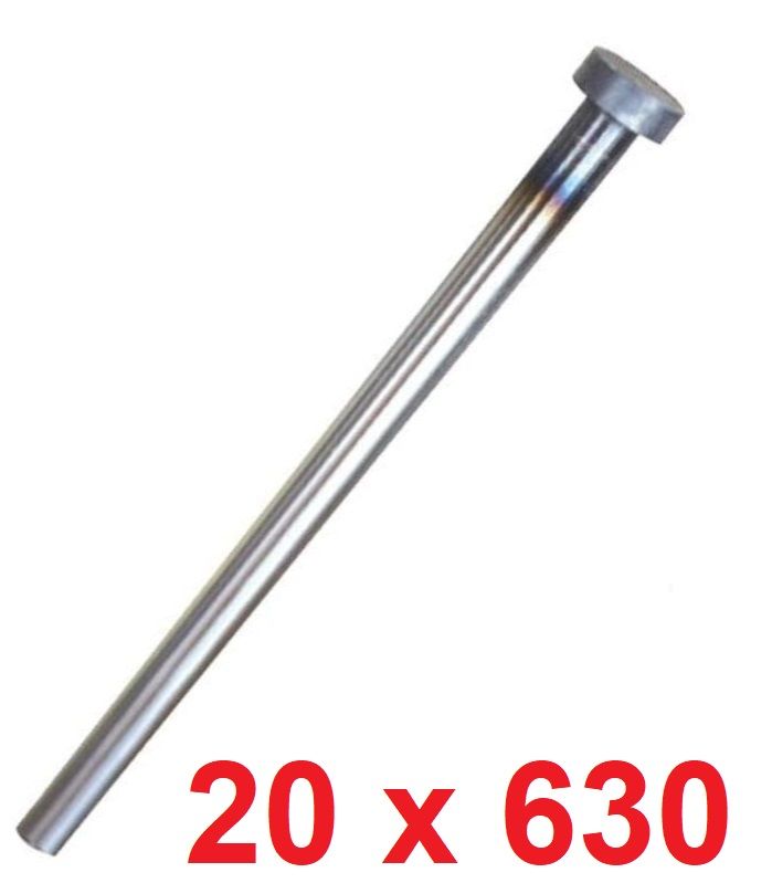 Ø20 x 630 mm Silindir Başlı İtici Pim