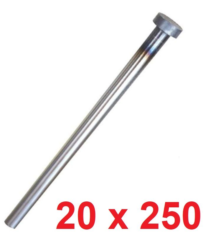 Ø20 x 250 mm Silindir Başlı İtici Pim