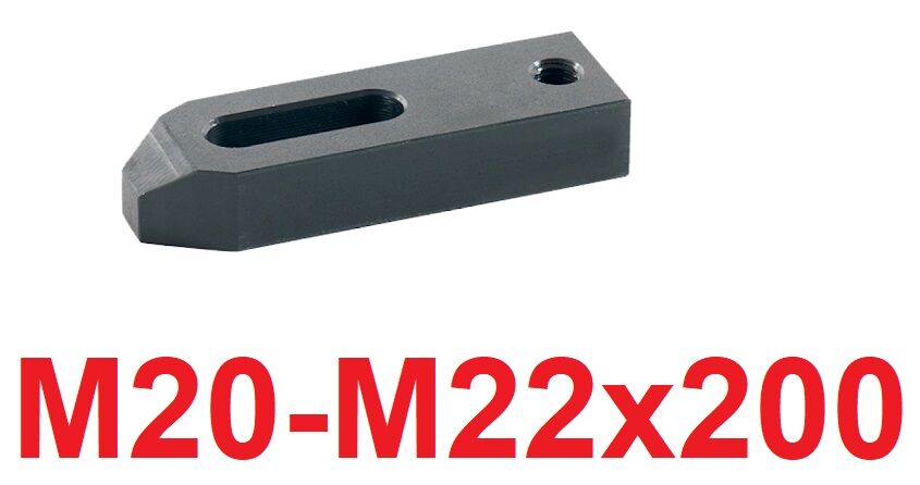 M20 x 200 Destek Delikli Düz Pabuç