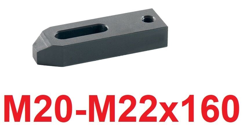 M20 x 160 Destek Delikli Düz Pabuç
