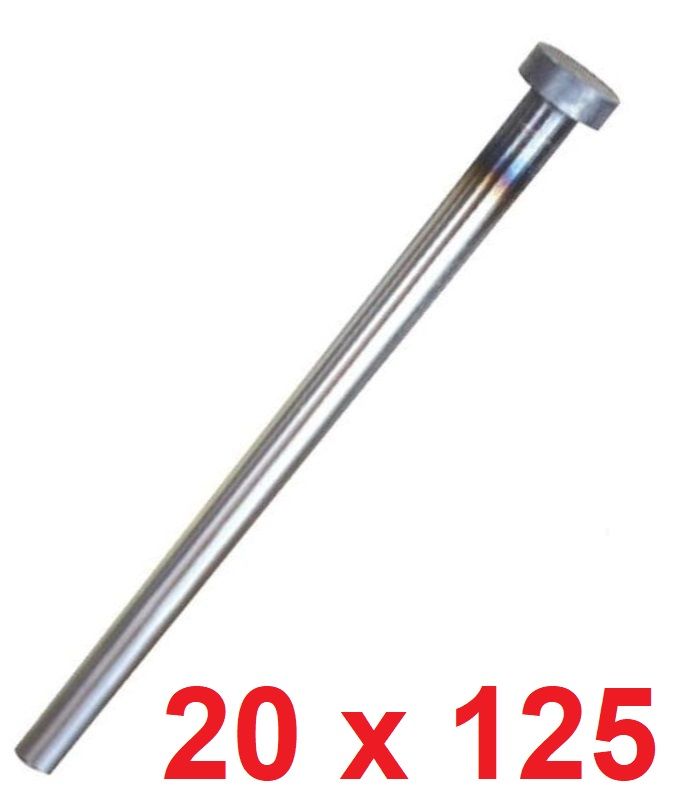 Ø20 x 125 mm Silindir Başlı İtici Pim