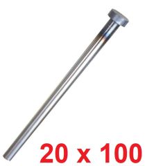 Ø20 x 100 mm Silindir Başlı İtici Pim