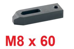 M8 x 60 Destek Delikli Düz Pabuç