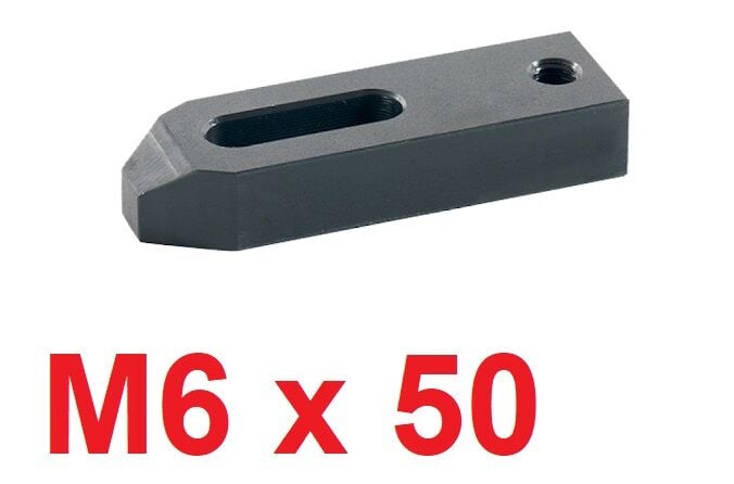 M6 x 50 Destek Delikli Düz Pabuç