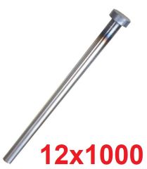 Ø12 x 1000 mm Silindir Başlı İtici Pim