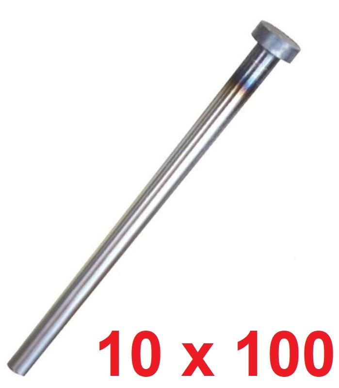 Ø10 x 100 mm Silindir Başlı İtici Pim