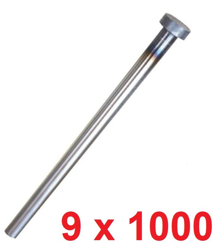 Ø9 x 1000 mm Silindir Başlı İtici Pim