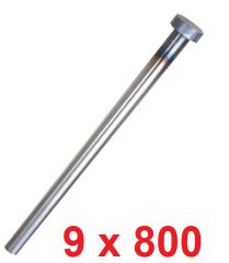 Ø9 x 800 mm Silindir Başlı İtici Pim