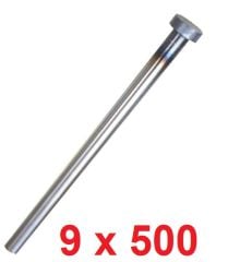 Ø9 x 500 mm Silindir Başlı İtici Pim