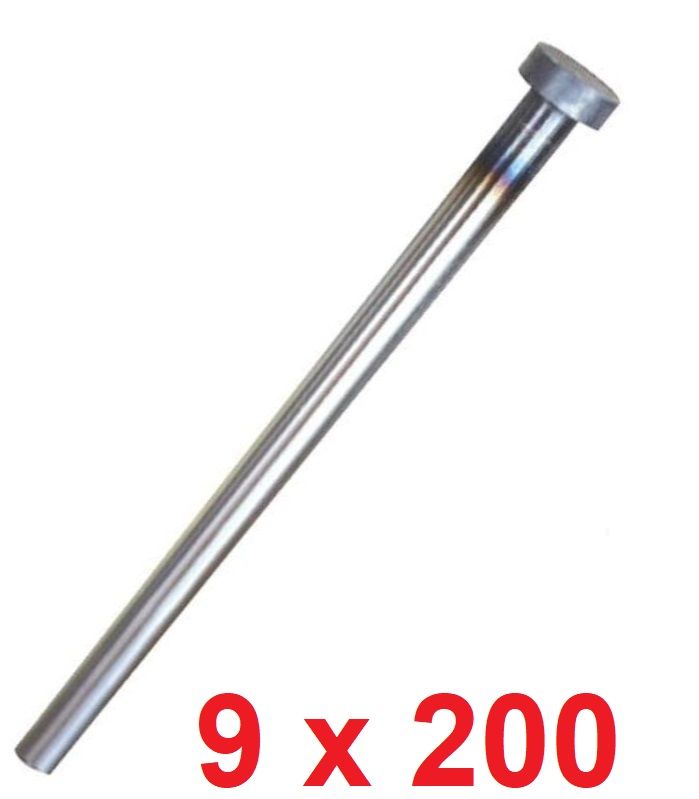 Ø9 x 200 mm Silindir Başlı İtici Pim