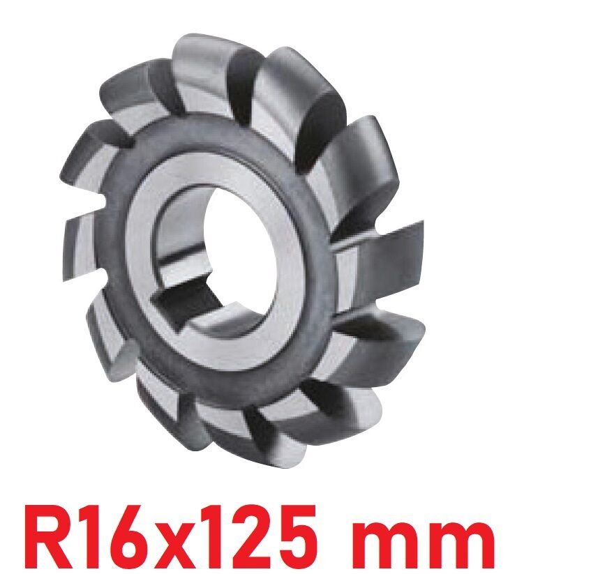 R16x125 mm Dış Bükey Freze DIN886 Hss