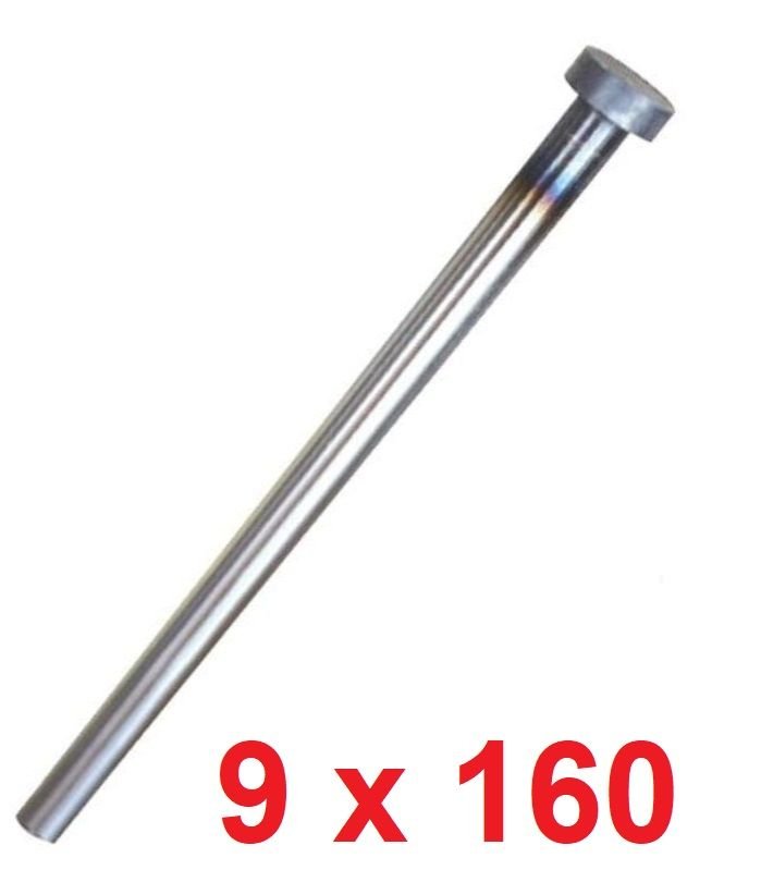 Ø9 x 160 mm Silindir Başlı İtici Pim