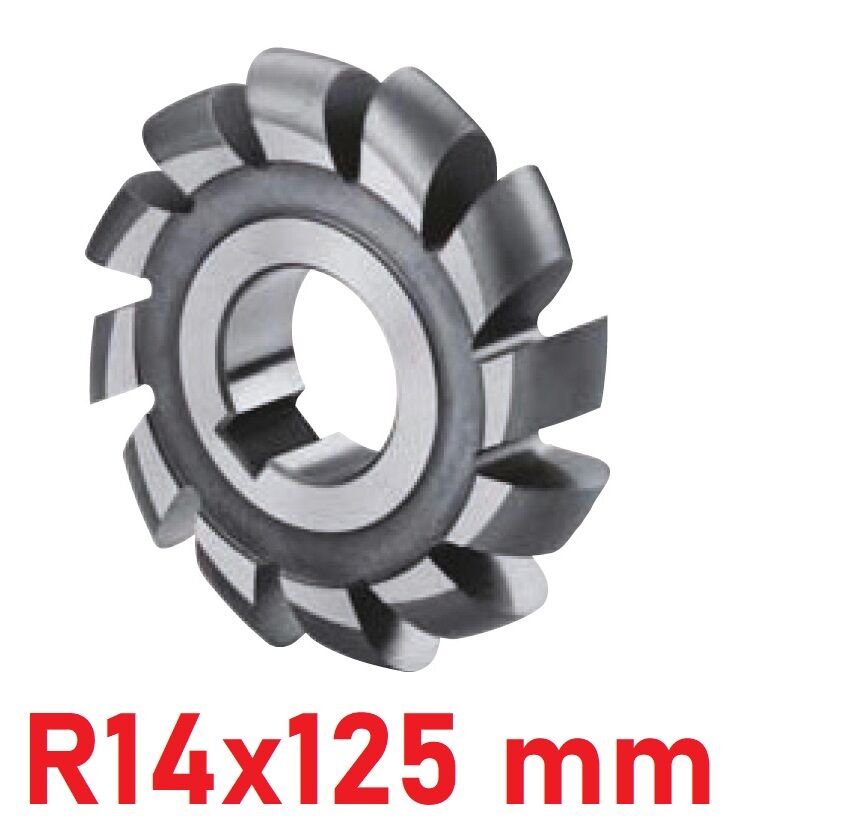 R14x125 mm Dış Bükey Freze DIN886 Hss