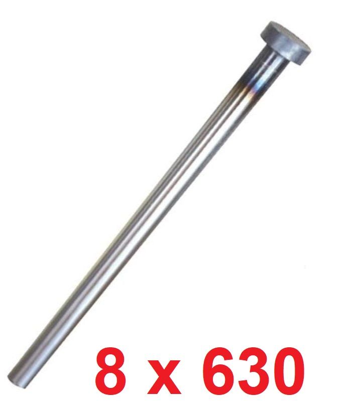 Ø8 x 630 mm Silindir Başlı İtici Pim