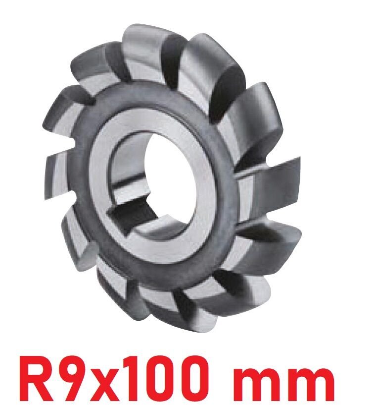 R9x100 mm Dış Bükey Freze DIN886 Hss