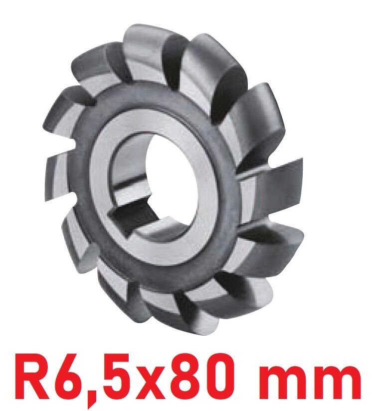 R6,5x80 mm Dış Bükey Freze DIN886 Hss