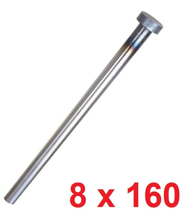 Ø8 x 160 mm Silindir Başlı İtici Pim
