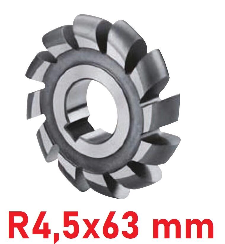 R4,5x63 mm Dış Bükey Freze DIN886 Hss