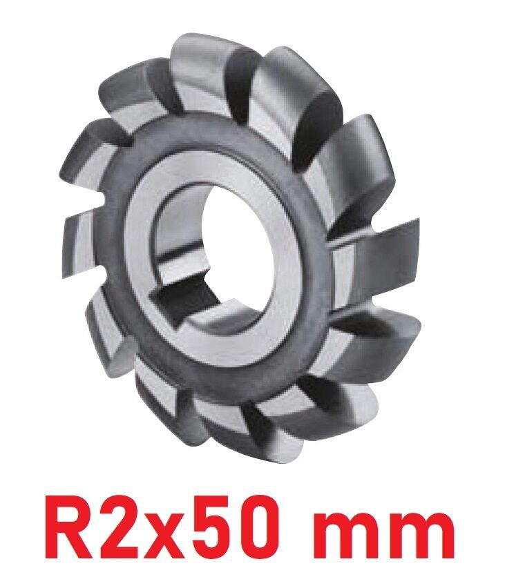 R2x50 mm Dış Bükey Freze DIN886 Hss