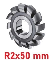 R2x50 mm Dış Bükey Freze DIN886 Hss