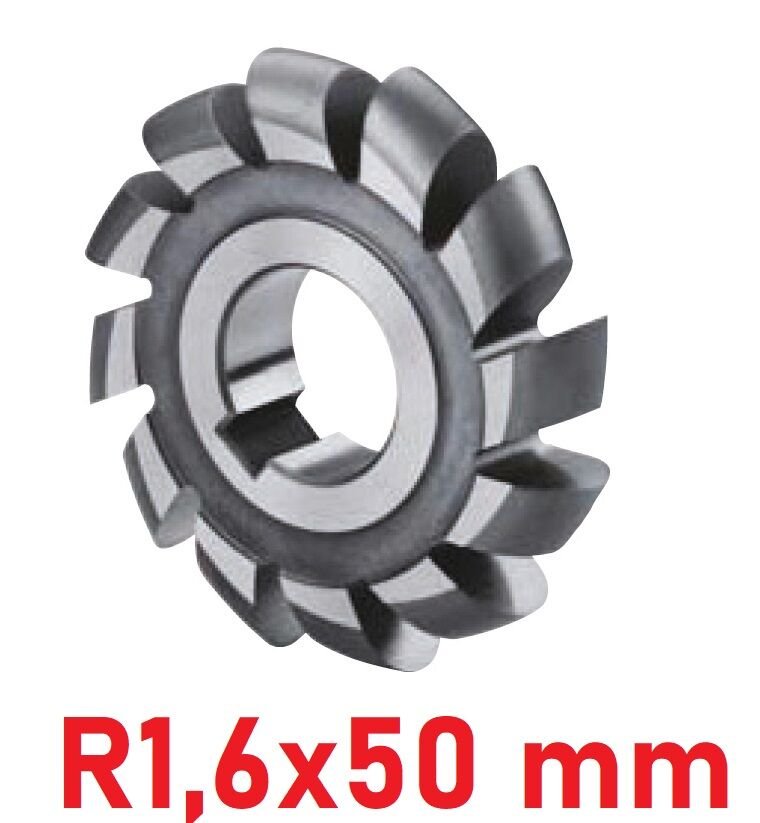 R1,6x50 mm Dış Bükey Freze DIN886 Hss