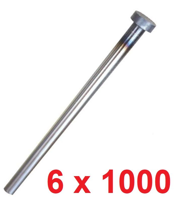 Ø6 x 1000 mm Silindir Başlı İtici Pim