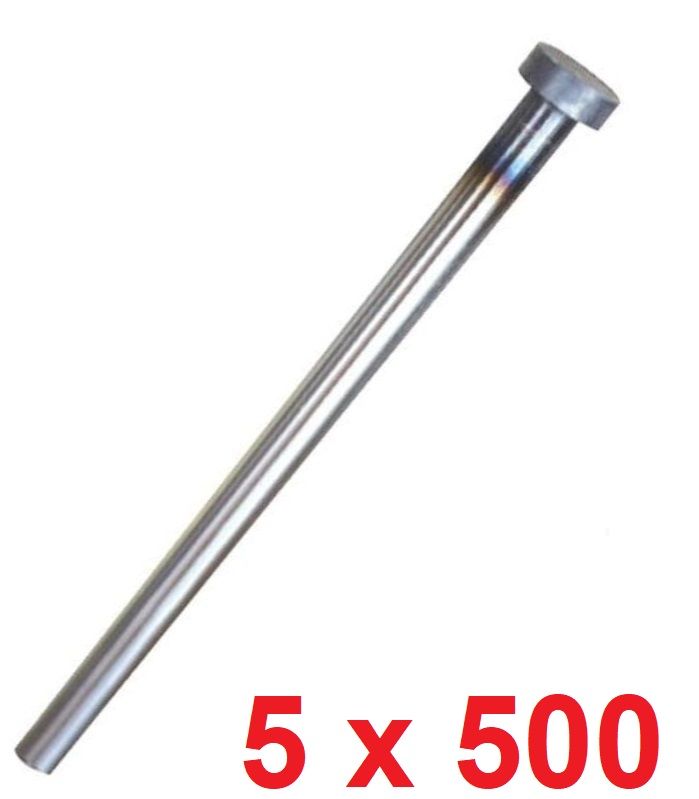 Ø5 x 500 mm Silindir Başlı İtici Pim