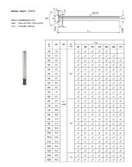 14 x 250 Havşa Başlı İtici Pim