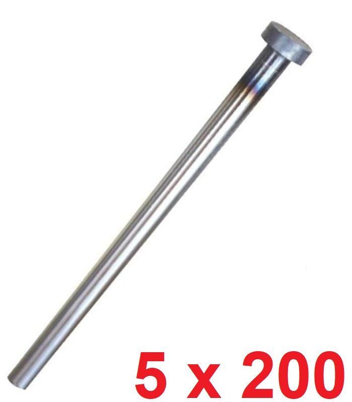 Ø5 x 200 mm Silindir Başlı İtici Pim