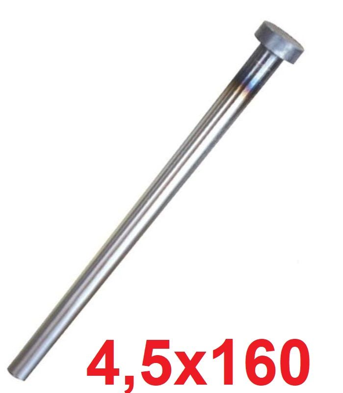 Ø4,5 x 160 mm Silindir Başlı İtici Pim