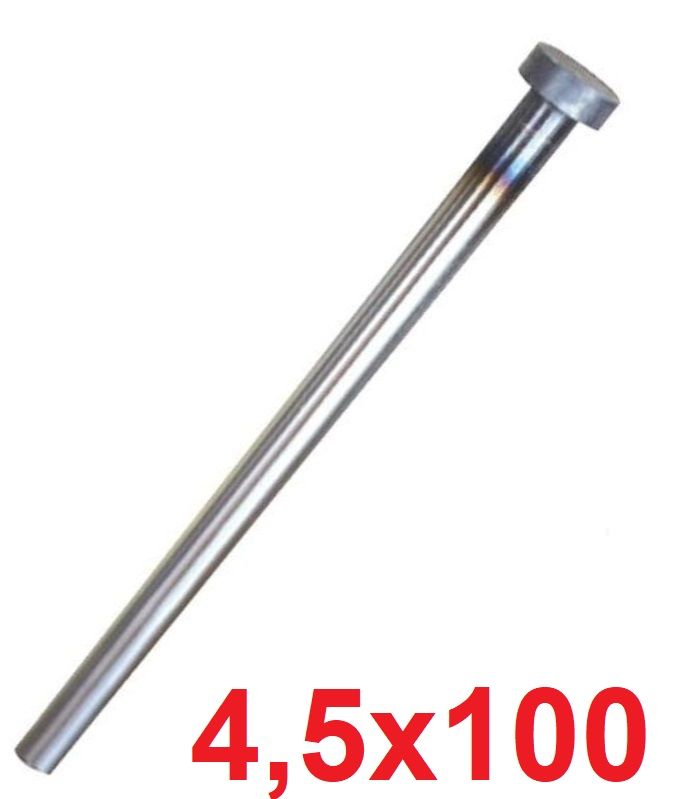 Ø4,5 x 100 mm Silindir Başlı İtici Pim