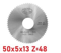 50 x 5 x 13 mm Z=48 Daire Testere HSS DIN1837