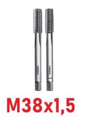 M38x1,5 İnce Diş El Kılavuz Takımı DIN2181