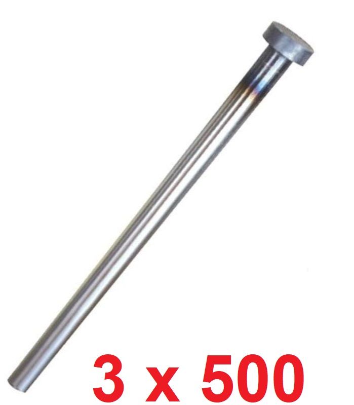 Ø3 x 500 mm Silindir Başlı İtici Pim