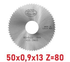 50 x 0,9 x 13 mm Z=80 Daire Testere HSS DIN1837