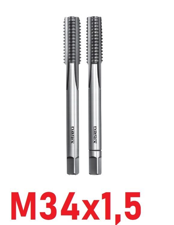 M34x1,5 İnce Diş El Kılavuz Takımı DIN2181