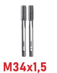 M34x1,5 İnce Diş El Kılavuz Takımı DIN2181