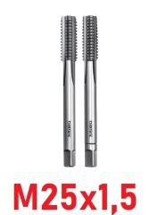 M25x1,5 İnce Diş El Kılavuz Takımı DIN2181