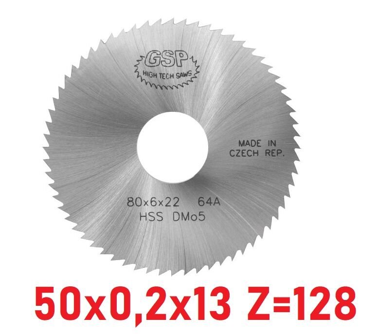 50 x 0,2 x 13 mm Z=128 Daire Testere HSS DIN1837