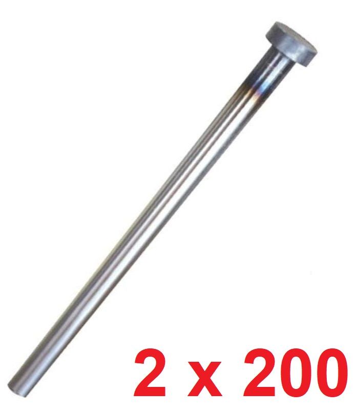 Ø2 x 200 mm Silindir Başlı İtici Pim