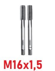 M16x1,5 İnce Diş El Kılavuz Takımı DIN2181