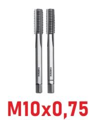 M10x0,75 İnce Diş El Kılavuz Takımı DIN2181